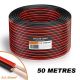 BOBINE DE FIL HP 2X1,50MM2 50 METRES ROUGE/NOIR