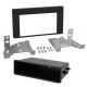 KIT 2 DIN TOYOTA AYGO X 2022- SANS AUTORADIO NOIR MAT POUR 1 DIN AVEC VIDE POCHE