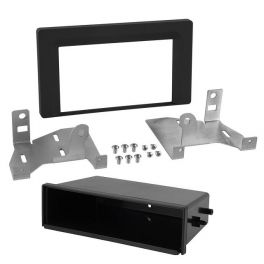 KIT 2 DIN TOYOTA AYGO X 2022- SANS AUTORADIO NOIR MAT POUR 1 DIN AVEC VIDE POCHE