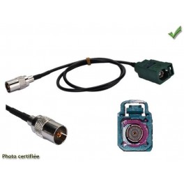 ADAPTATEUR D ANTENNE FAKRA FEMELLE PRISE TV FEMELLE RENAULT SERIE T