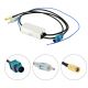 ADAPTATEUR D ANTENNE DUPLEXEUR DAB FM FAKRA MALE EN SMB FEMELLE/DIN MALE