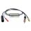 ADAPTATEUR D ANTENNE DUPLEXEUR DAB FM DIN FEMELLE EN SMB FEMELLE/DIN MALE