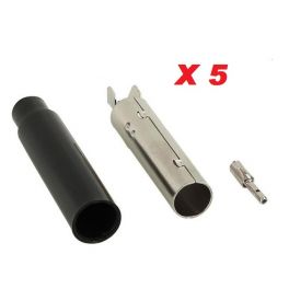 CONNEXION FEMELLE POUR ANTENNE DIN A SOUDER ( 1 SACHET DE 5 PIECES )