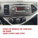 FACADE AUTORADIO KIA PICANTO 2011- SANS SYSTEME START AND GO NOIR