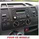 FACADE AUTORADIO VOLKSWAGEN TRANSPORTER T5 2003-2010 REDUCTEUR DOUBLE ISO EN SIMPLE ISO VIDE POCHE 188X58X102MM