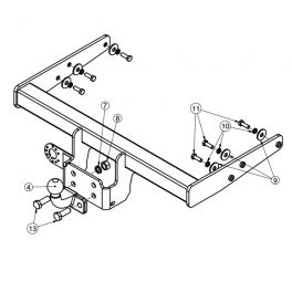 ATTELAGE NISSAN INTERSTAR 2024- (XDD) ROTULE EQUERRE