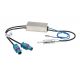 ADAPTATEUR D ANTENNE AMPLIFIE DOUBLE FAKRA ISO MALE VOLKSWAGEN GOLF 6 06/2010-