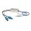 ADAPTATEUR D ANTENNE AMPLIFIE DOUBLE FAKRA ISO MALE VOLKSWAGEN GOLF 6 06/2010-