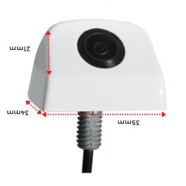CAMERA DE RECUL BLANCHE 12V ANGLE 170 DEGRES NTSC COULEUR AVEC LIGNE DE GUIDAGE