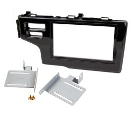 KIT 2 DIN HONDA JAZZ 2014-2020 NOIR LAQUE AVEC BOUTON AIRBAG PASSAGER