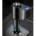 PRISE ALLUME CIGARE 12V 1A AVEC DOUBLE SORTIE USB 5V