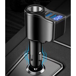PRISE ALLUME CIGARE 12V 1A AVEC DOUBLE SORTIE USB 5V