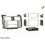 FACADE AUTORADIO TOYOTA 4 RUNNER 2010- 1DIN ou 2DIN