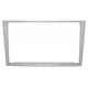FACADE AUTORADIO DOUBLE DIN OPEL ZAFIRA 2005-2012 ARGENT BRILLANT