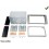 Kit 2 DIN FORD FIESTA 2006- ARGENT